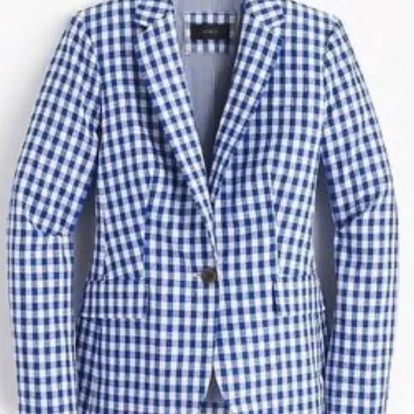 J. Crew Jackets & Blazers - J Crew Gingham Blazer